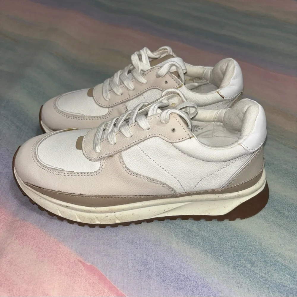 Madewell Kickoff Trainer Sneaker in Leather size 7